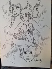 François Walthéry - Natachas 6 - Original Illustration