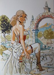 Félix Meynet - Sauvage : Agnès de Salm-Salm - Original Illustration