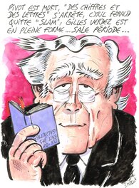 Simon Mitteault - Bernard Pivot - Original Illustration