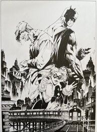 Anthony Jean - Anthony Jean // Commission - Batman & Le Joker - Original Illustration