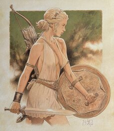 François Miville-Deschênes - Prête au combat - Illustration originale