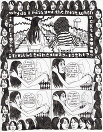 Juliette Collet - Quelqu’un pg. 16 / Blah Blah Blah #4 pg. 5 / Clamp #5 pg. 3 (2023) - Perdre la tête - Planche originale