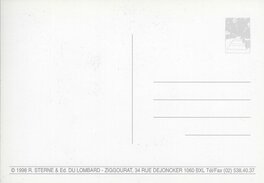 Backside d'un carte postale de Ziggourat en Janvier 1998 Backside d'un carte postale de Ziggourat en Janvier 1998