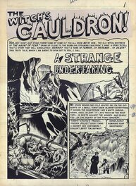 Graham Ingels - Graham Ingels - A Strange Undertaking - Splash - Haunt of Fear #6 - Planche originale