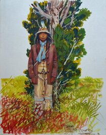 Michel Faure - Camargue Rouge - Original Illustration