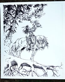 Tiburce Oger - "L'offrande"  illustration - Comic Strip