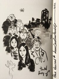 Dédicace dans Copenhague en hommage à la couverture de Sousbrouillard