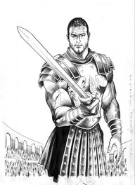 Ryoichi Ikegami - Ryoichi Ikegami Gladiator pin-up - Illustration originale
