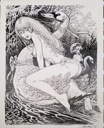 Mohamed Aouamri - Dryade - Original Illustration