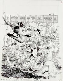 Dick DeBartolo - Mad #283 Crocodile Dundee parody - Planche originale