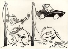 Antonio Prohias - Prohias political cartoon - Illustration originale