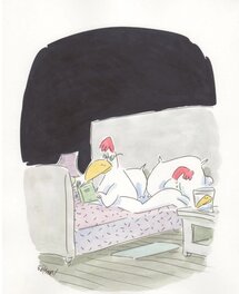 Bélom - Bonne nuit (Dentiste) - Illustration originale