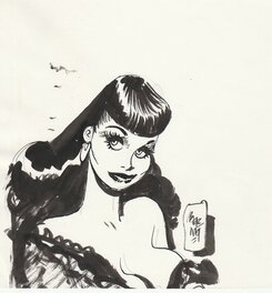 Jordi Bernet - Claire de nuit - Original Illustration