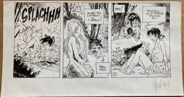 Vincent Mallié - Strip inédit de Mallié pour le Grand Mort Tome 1 planche 22 - Planche originale