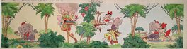 Studios Disney - Walt Disney, Elmer l'éléphant, illustration 2, 1937. - Original Illustration
