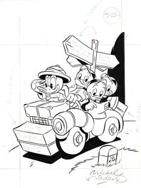 Michel Nadorp - Michel Nadorp | 1990 | Donald Duck cover Pocket 50 - Original Cover