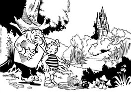 Janusz Christa's postcards set 2 - Kaytek et Koko Au pays des contes de fées