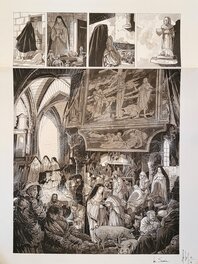 Eric Liberge - Le Suaire - Lirey 1357 - Planche originale