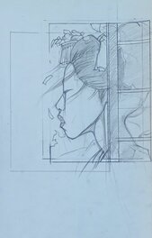 Michetz - Femme de profil - Original Illustration