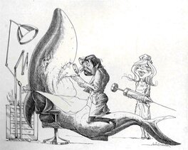 David Smith - Supertooth (Dentiste) - Original Illustration