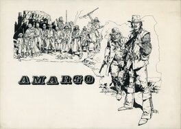 Illustration originale - Víctor de la Fuente - "Amargo", illustration original art (1974)