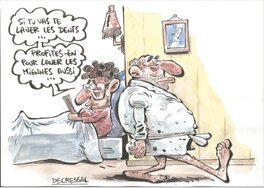 Philippe Decressac - Les vieux (Dentiste) - Original Illustration