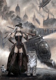 Sébastien Grenier - Steampunk Sinead - Original Illustration