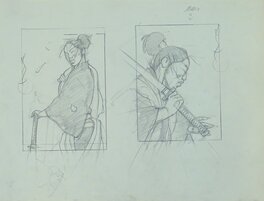 Michetz - Samouraï au Katana 01 - Original Illustration