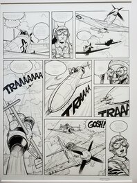 Jean-Michel Arroyo - BUCK DANNY "CLASSIC"  T4 L'ÏLE DU DIABLE - Planche originale