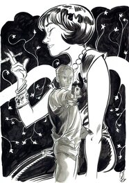 Pierre Alary - Silas Corey Ex Libris Art - Original Illustration