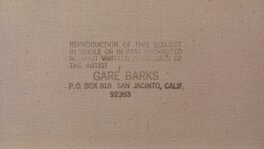 Gentle Forest - stamp on the canvas' back Gentle Forest - stamp on the canvas' back