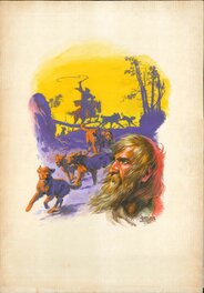 José Luis Salinas - Cover for Jules Verne "Miguel Strogoff" book - Couverture originale