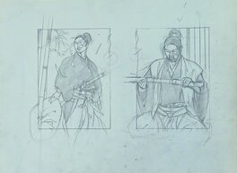Michetz - Samouraï au Katana 02 - Original Illustration