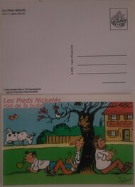 Les Pieds Nickelés rois de la bulle - carte postale éditée par le Club des Pieds Nickelés Les Pieds Nickelés rois de la bulle - carte postale éditée par le Club des Pieds Nickelés