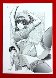 Hiroshi Kodaira - Title: Tenshi ga Kanaderu Harmony (Harmony played by angels)  page title  Publisher: Action Comics  2005   Hiroshi K - Original Illustration