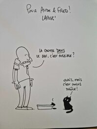 Dédicace de Lapuss dans Putain de chat tome 1