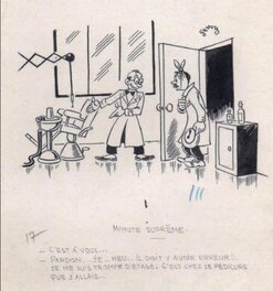 Gervy - Minute suprême (Dentiste) - Illustration originale