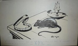 Lucien Haye - Ça ne mord pas (Dentiste) - Original Illustration