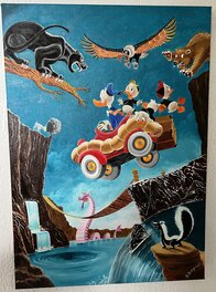 Bas Heymans - Donald Duck painting - Illustration originale