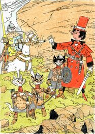 Marc Wasterlain - La planète des chats - Original Illustration