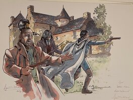 Jean-Marc Stalner - Jean-Marc Stalner, illustration originale, "Arcana Historiae, Le Parchemein de Guillaume". - Illustration originale