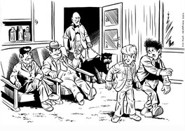 Wojtek Olszówka - Janusz Christa's postcards set 2 - Gucek et Roch - Original Illustration