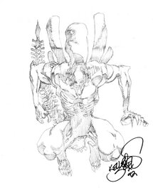 Kelley Jones - Alien - Illustration originale