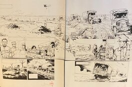 Stéphan Agosto, planches originales, diptyque "Voie Sacrée", "Verdun 1916".