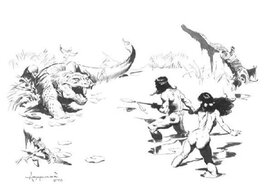 Korak vs The Labyrinthodon