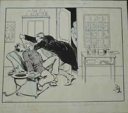 Fernand La Noë - Chez le dentiste - Original Illustration