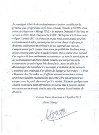 Lettre de provenance