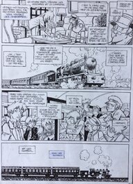 Xavier Fourquemin - Le Train des Orphelins - Dernière page de la série (Happy End ?) - Planche originale