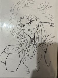 Jérôme Alquié - Saint seiya time odyssey illustration du tome 3 - Illustration originale