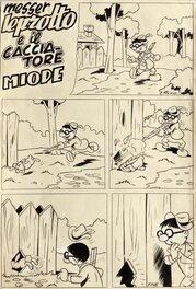 Alberico Motta - Messer Leprotto - Planche originale